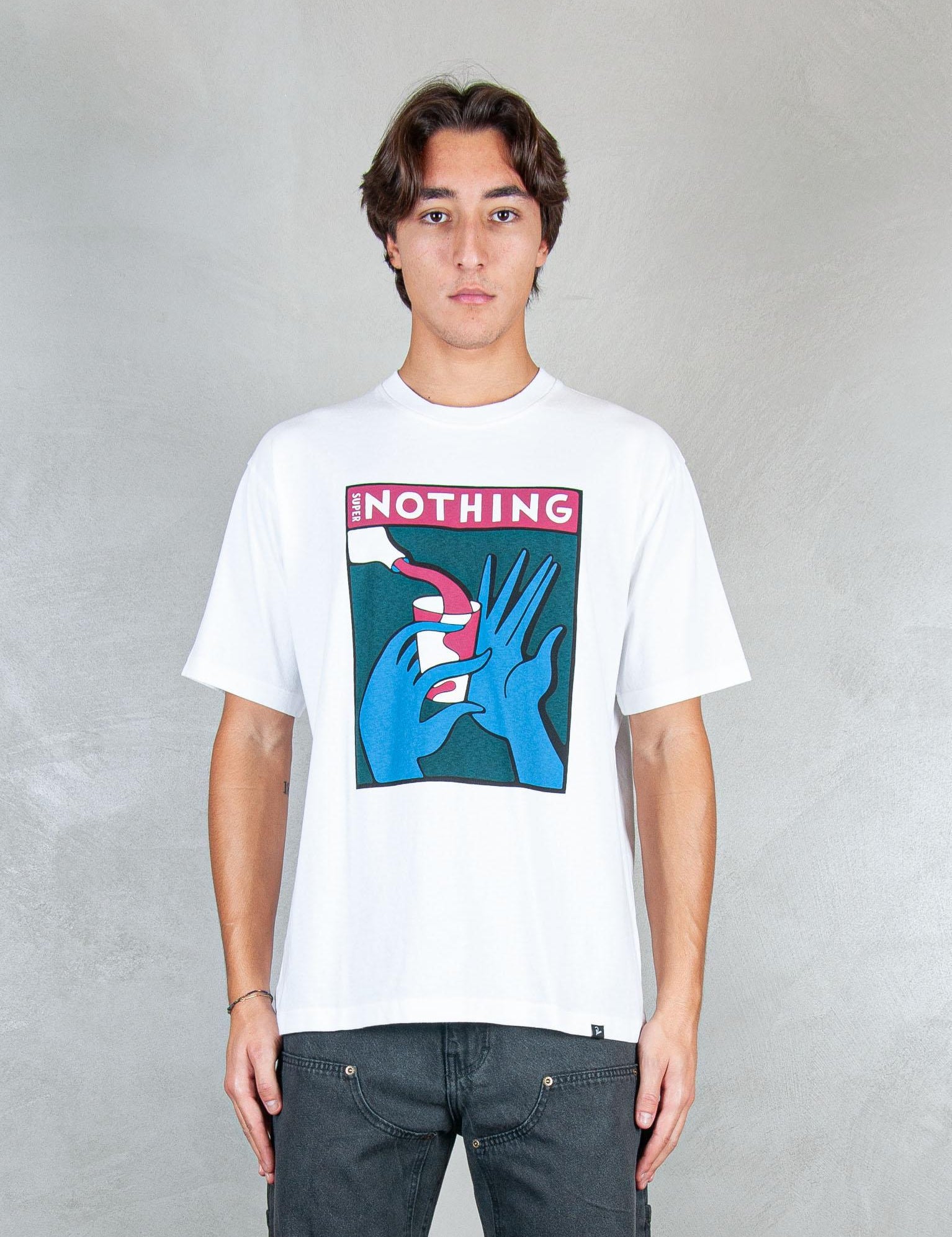 >Super Nothing tee 54100 WHITE Parra 