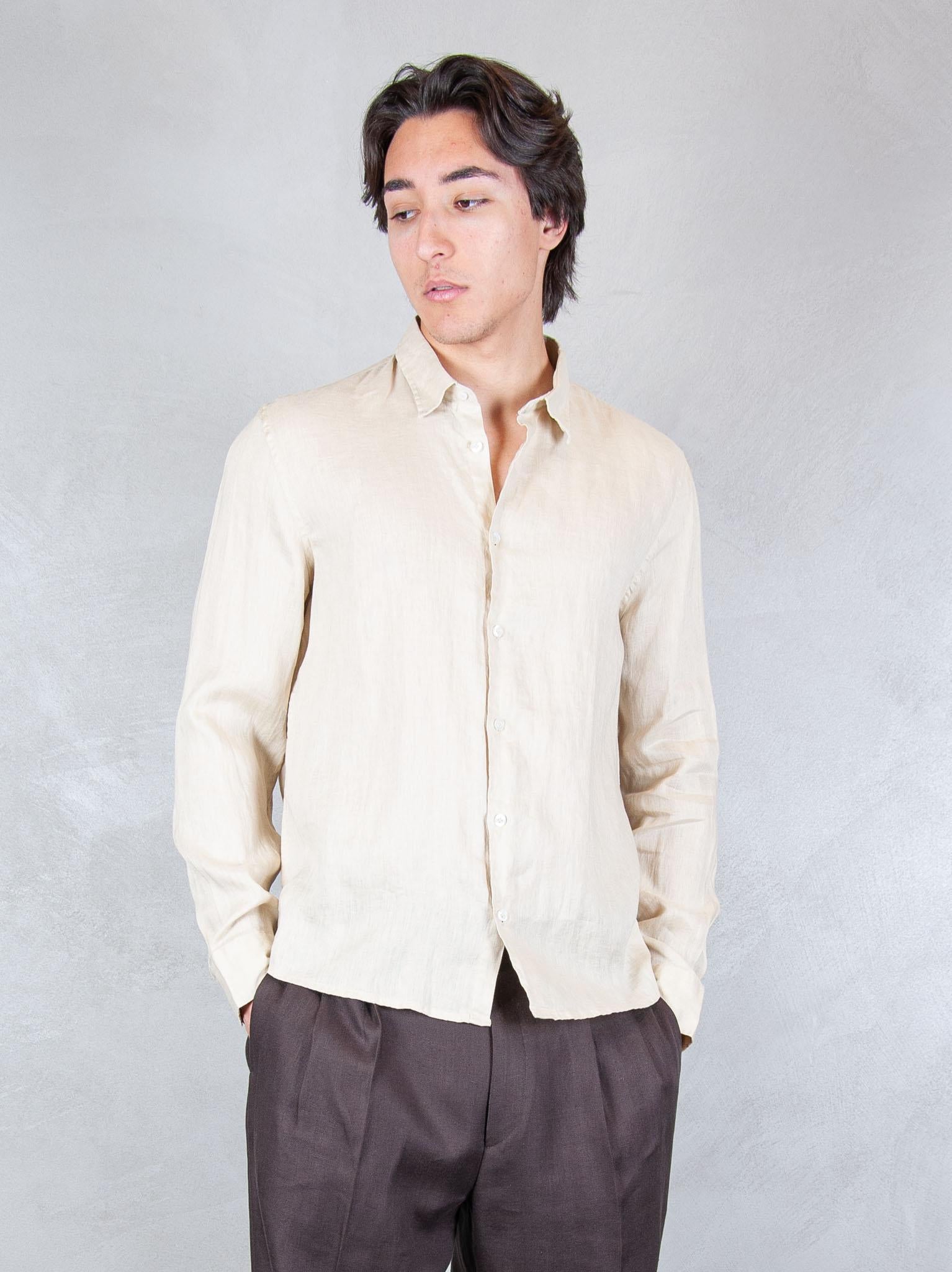 Seinse Camicia Lino CE1081 BEIGE Seinse 