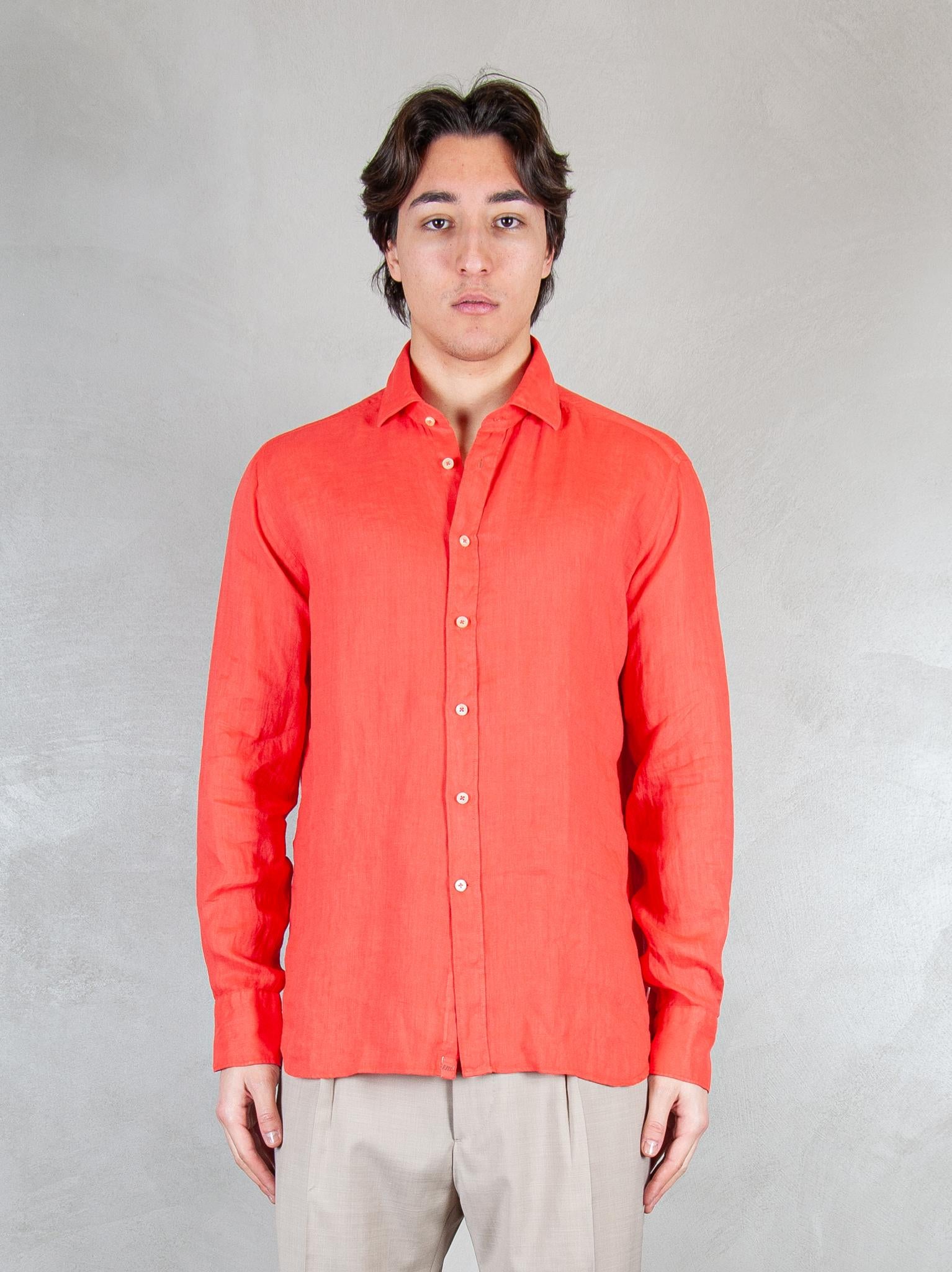 Tintoria Mattei Camicia Lino TNP J66-UL1 Tintoria Mattei 