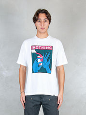 Parra T-shirt <BR/>Super Nothing tee 54100 WHITE Parra 