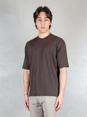 Raphael1966 Tshirt <BR/>Basic Cotone Pima DK17106 MORO Raphael - Dkt 