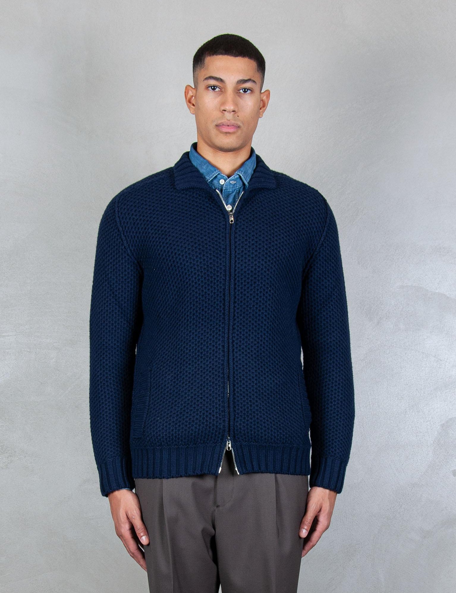 >Giubbotto Zip Nido d'Ape LG1207 90 Luigi Gentile 