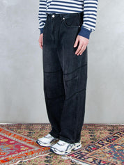 Parra Jeanst <BR/>Moto stitcher 55180 BLACK Parra 