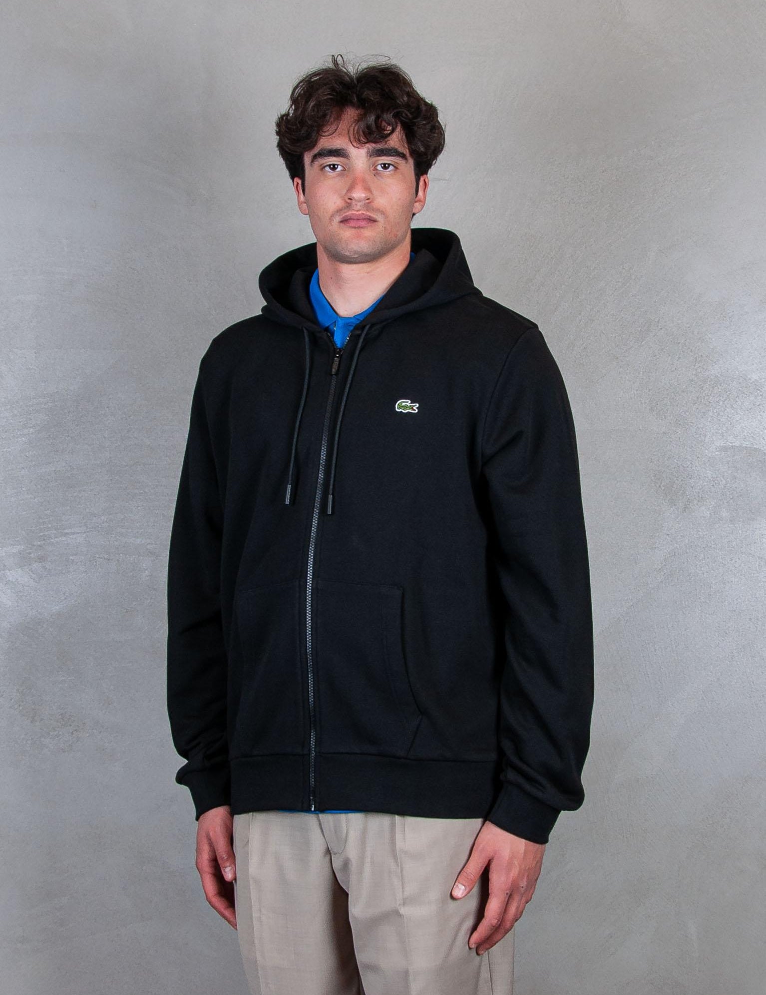 Felpa Cappuccio Zip SH9809 031 Lacoste 