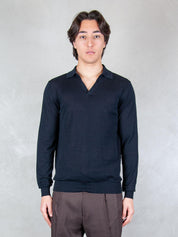 Seinse Maglia <BR/>Polo Capri Cotone e Seta ME3319 BLUE NAVY Seinse 