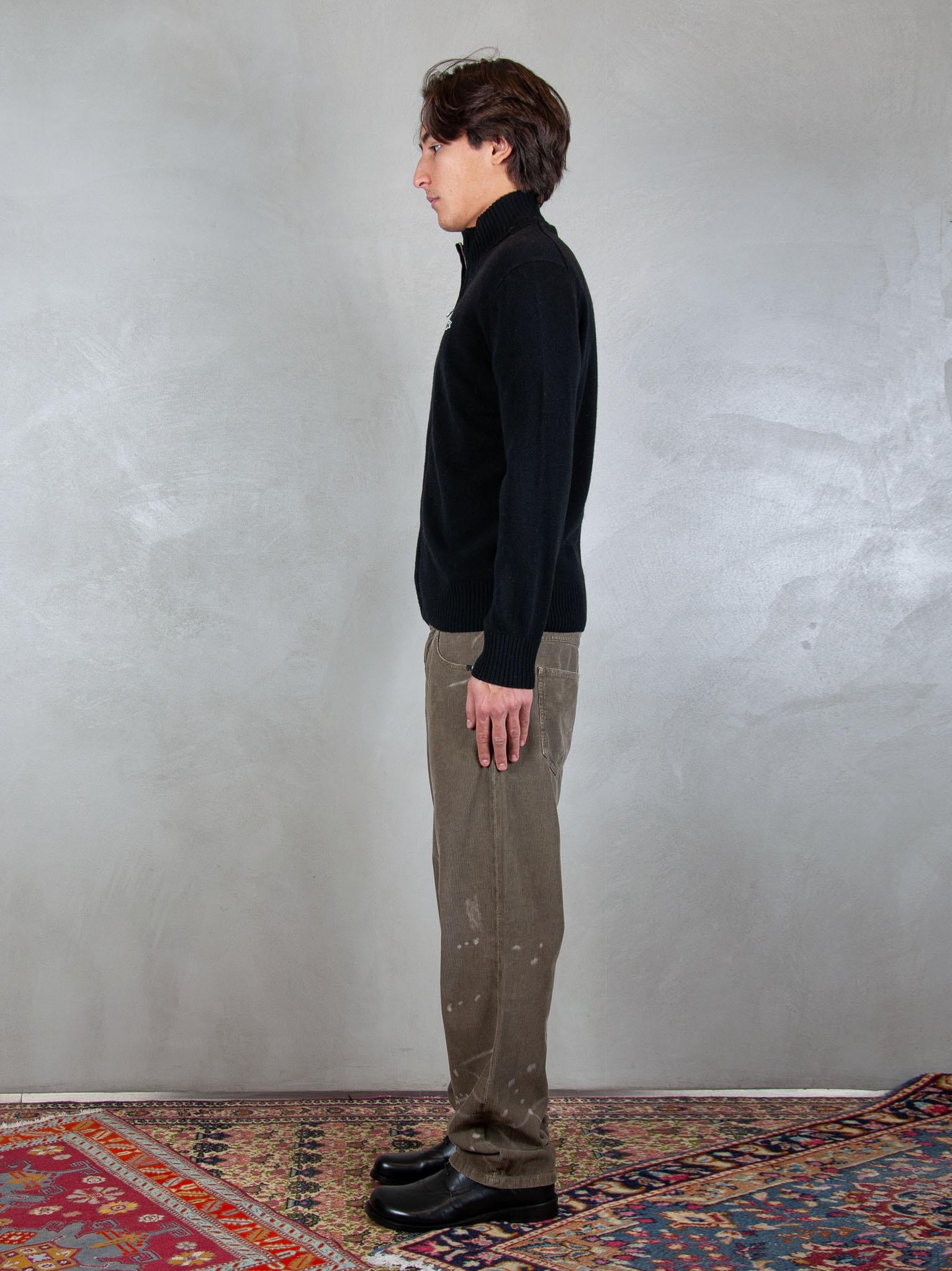 Lacoste Maglione zip in lana cardata AH5181 031 Lacoste 