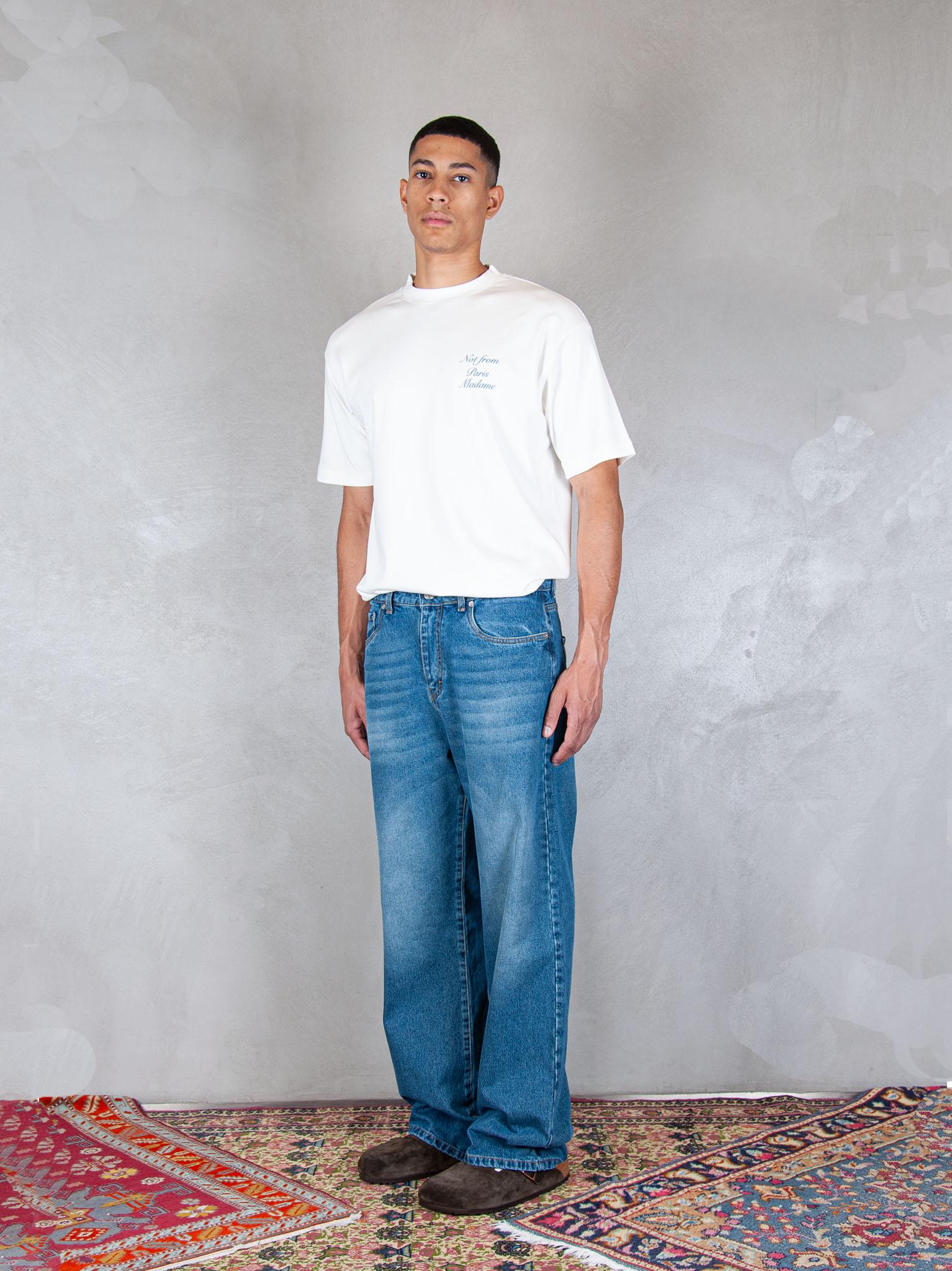 5pocket Flower Denim