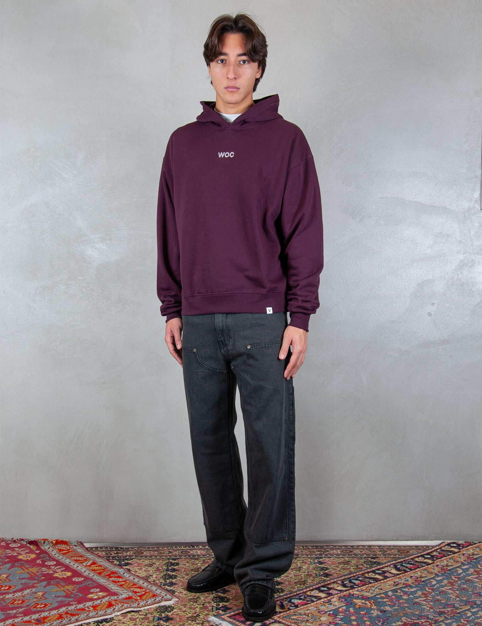 >Phoenix hoodie SW037FL VINO WOC 