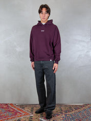 Woc felpa <BR/>Phoenix hoodie SW037FL VINO WOC 