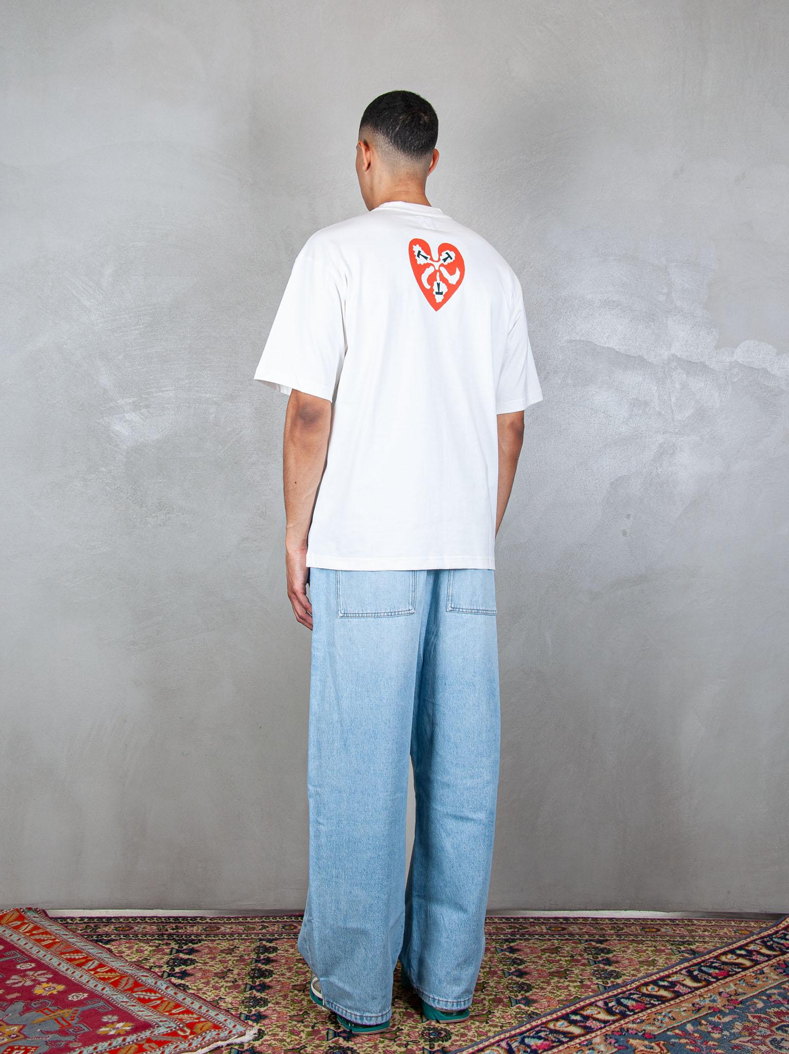 TTT T-Shirt Heart tee 13TS010 WHITE TTT 