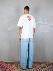 TTT T-Shirt <BR/>Heart tee 13TS010 WHITE TTT 
