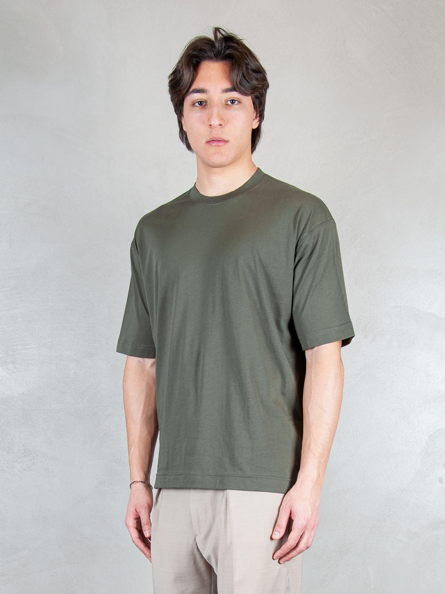 Raphael1966 Tshirt Basic Cotone Pima DK17106 MILITARE Raphael - Dkt 