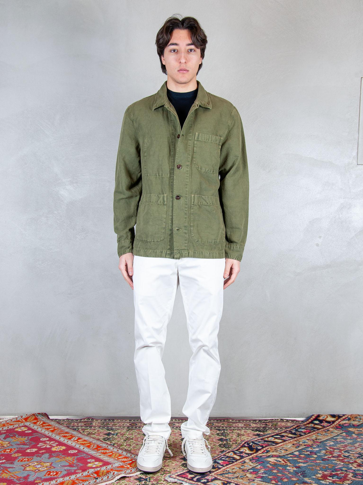 Chesapeak's Overshirt Saint Malò SAINT MALO CTN/LIN-MIL GRN Chesapeak's 
