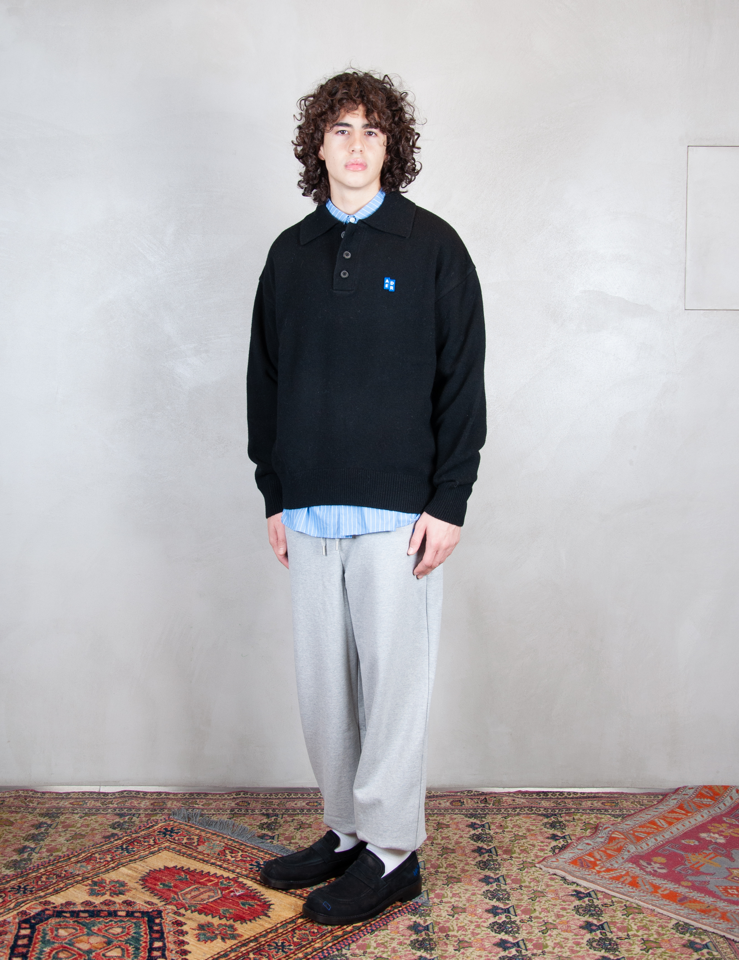 >Polo Knit BM42FYKT0106 BK-NOIR Ader Error 