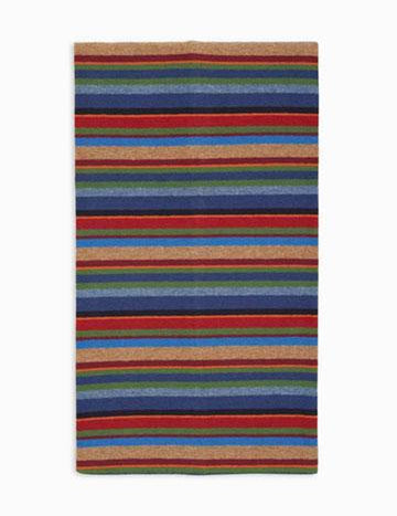 >Sciarpa unisex pile blu righe multicolor AP514452 32648 Gallo 