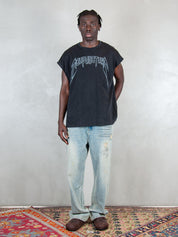 Acupuncture T-shirt   <BR/>Studded Metal STUDDED METAL S/L WASHED BLACK Acupuncture 