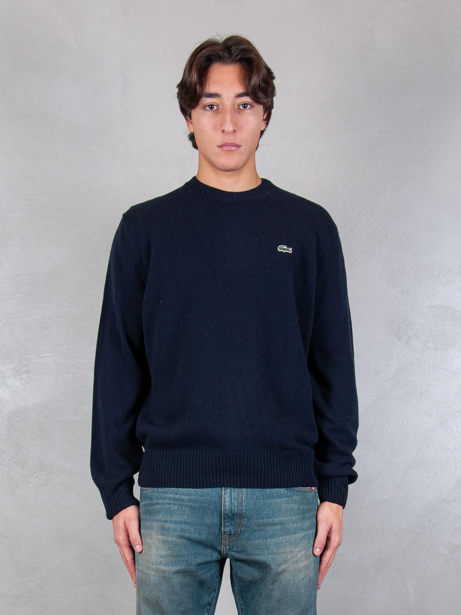 Maglia girocollo in lana cardata AH2916 166 Lacoste 