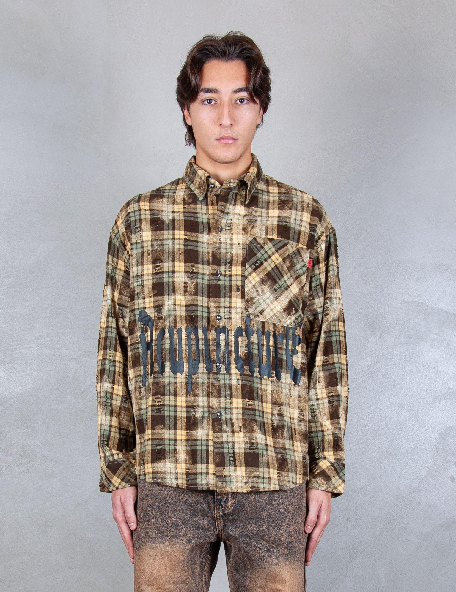 Punker Shirt PUNKER SHIRT KHAKI Acupuncture 