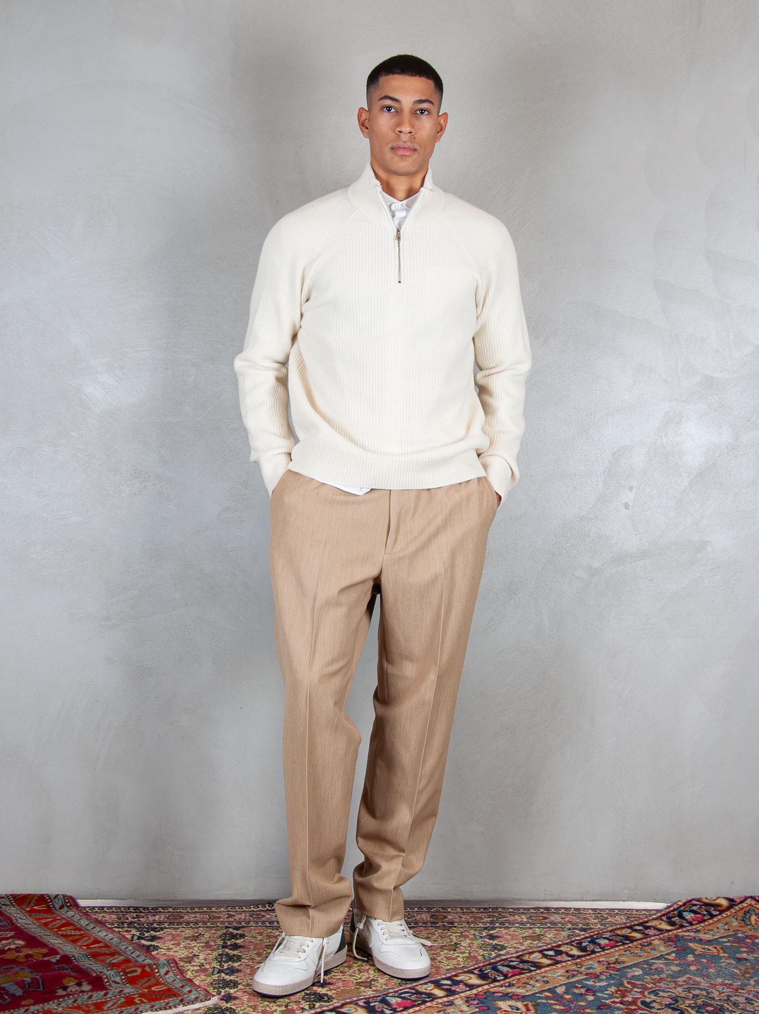 Diana Studio Maglia half zip costa inglese DW24M070050 118 Diana Studio 