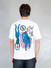 Parra T-shirt <BR/>End the loungechair 55160 WHITE Parra 