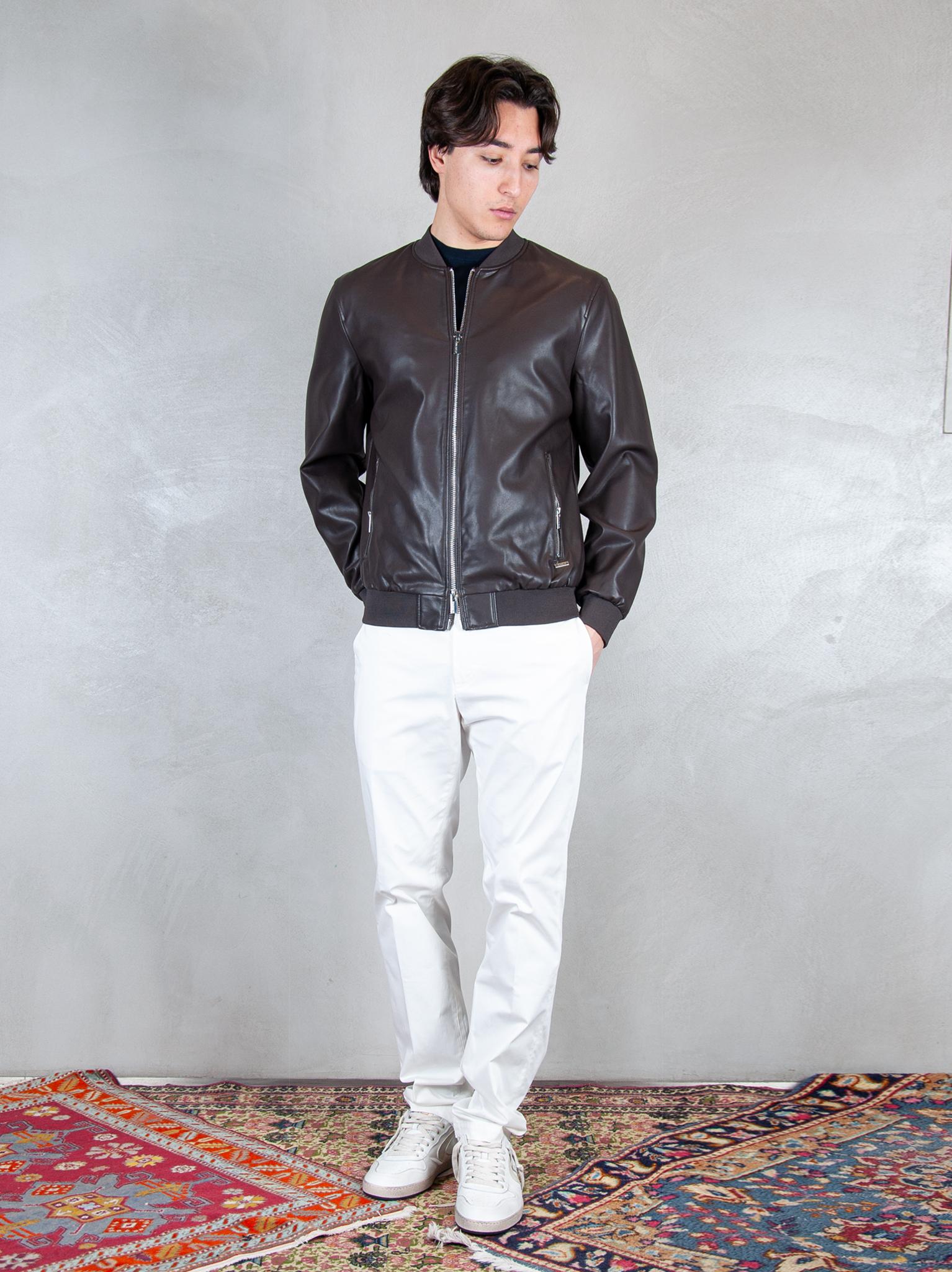 Markup Giubbotto Bomber Ecopelle MK14005 MORO MarkUp 