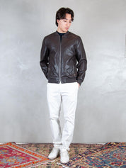 Markup Giubbotto <BR/>Bomber Ecopelle MK14005 MORO MarkUp 