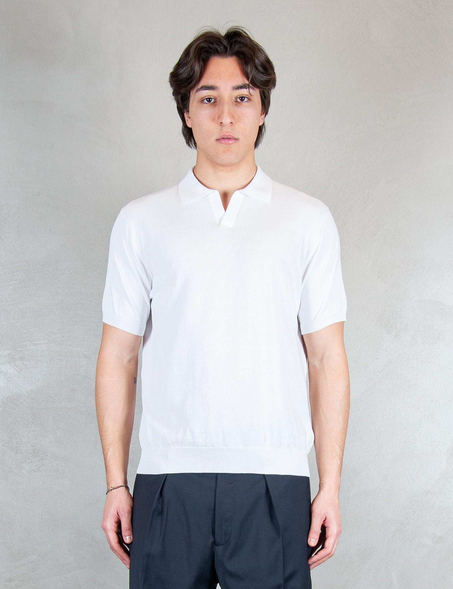 >Polo Capri Cotone Crepe DK17008 BIANCO Raphael - Dkt 