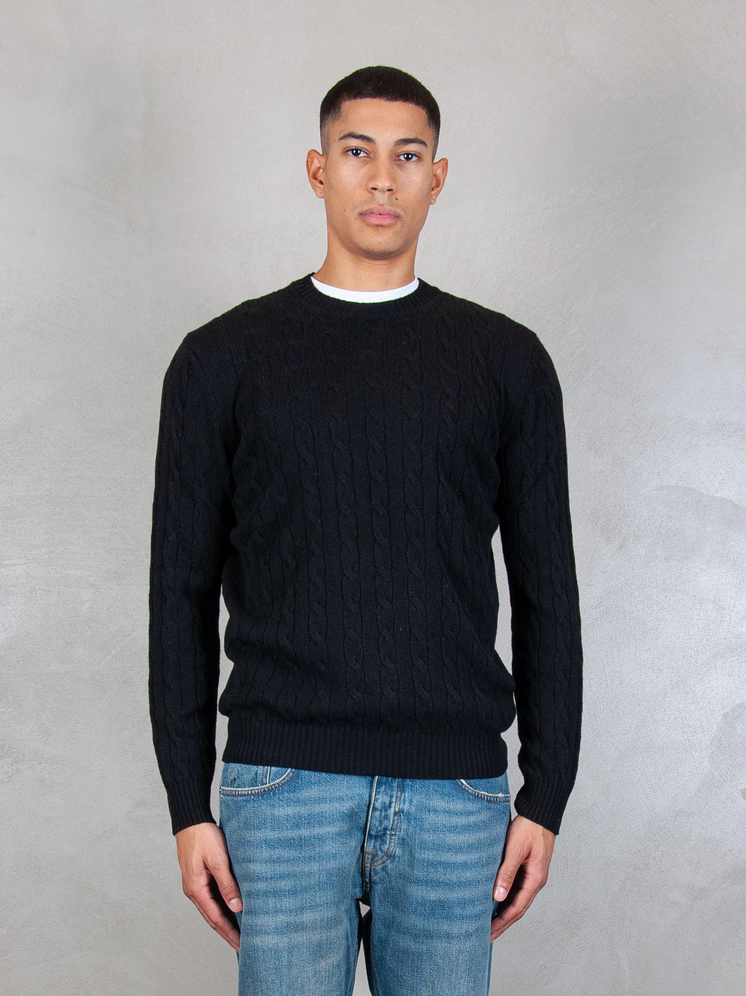 Luigi Gentile Maglia Girocollo Treccia LG1202 08 Luigi Gentile 