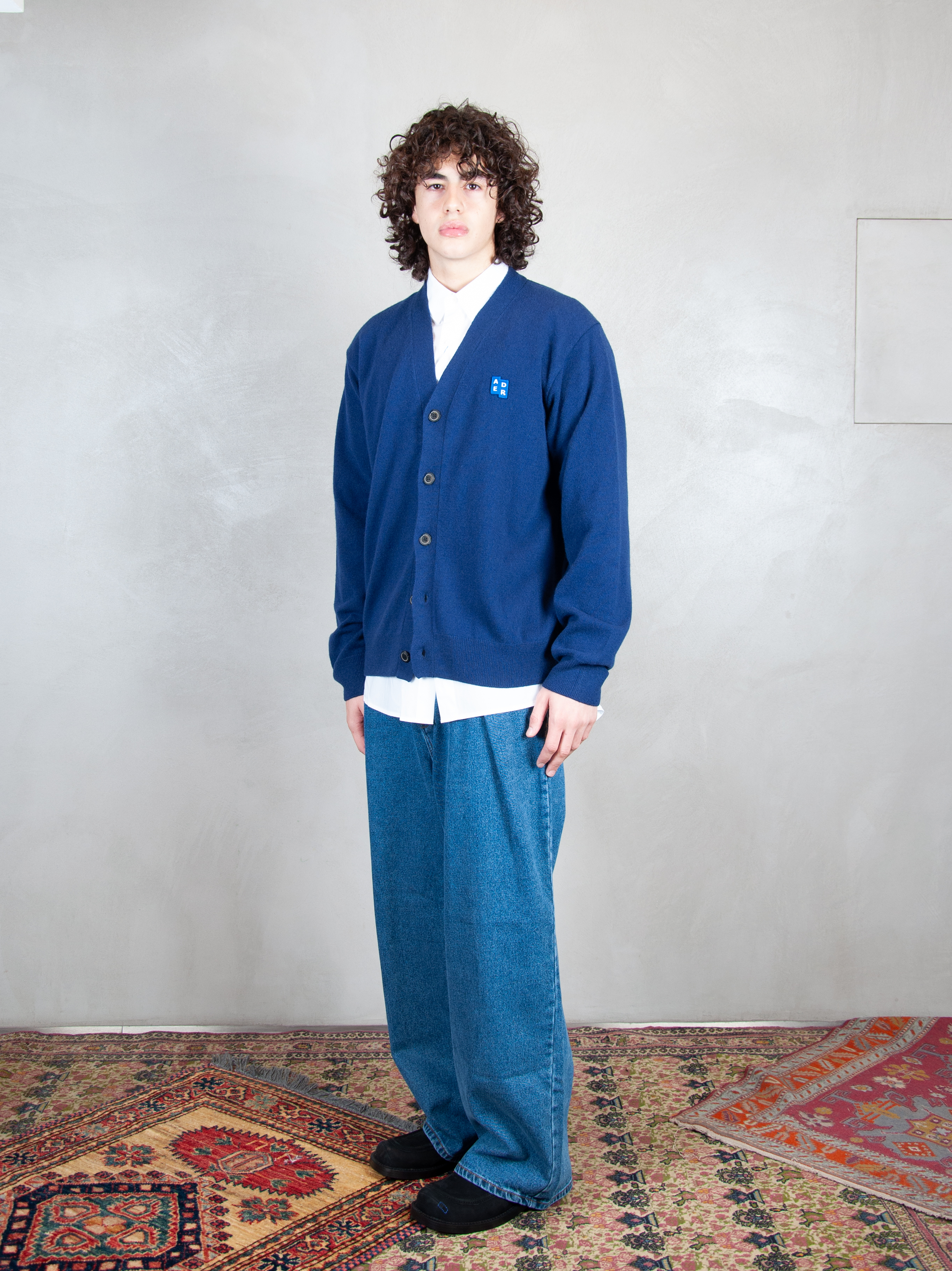 Ader Error Maglia Tetris Cardigan BMSGFYKT0701 NV-NAVY Ader Error 