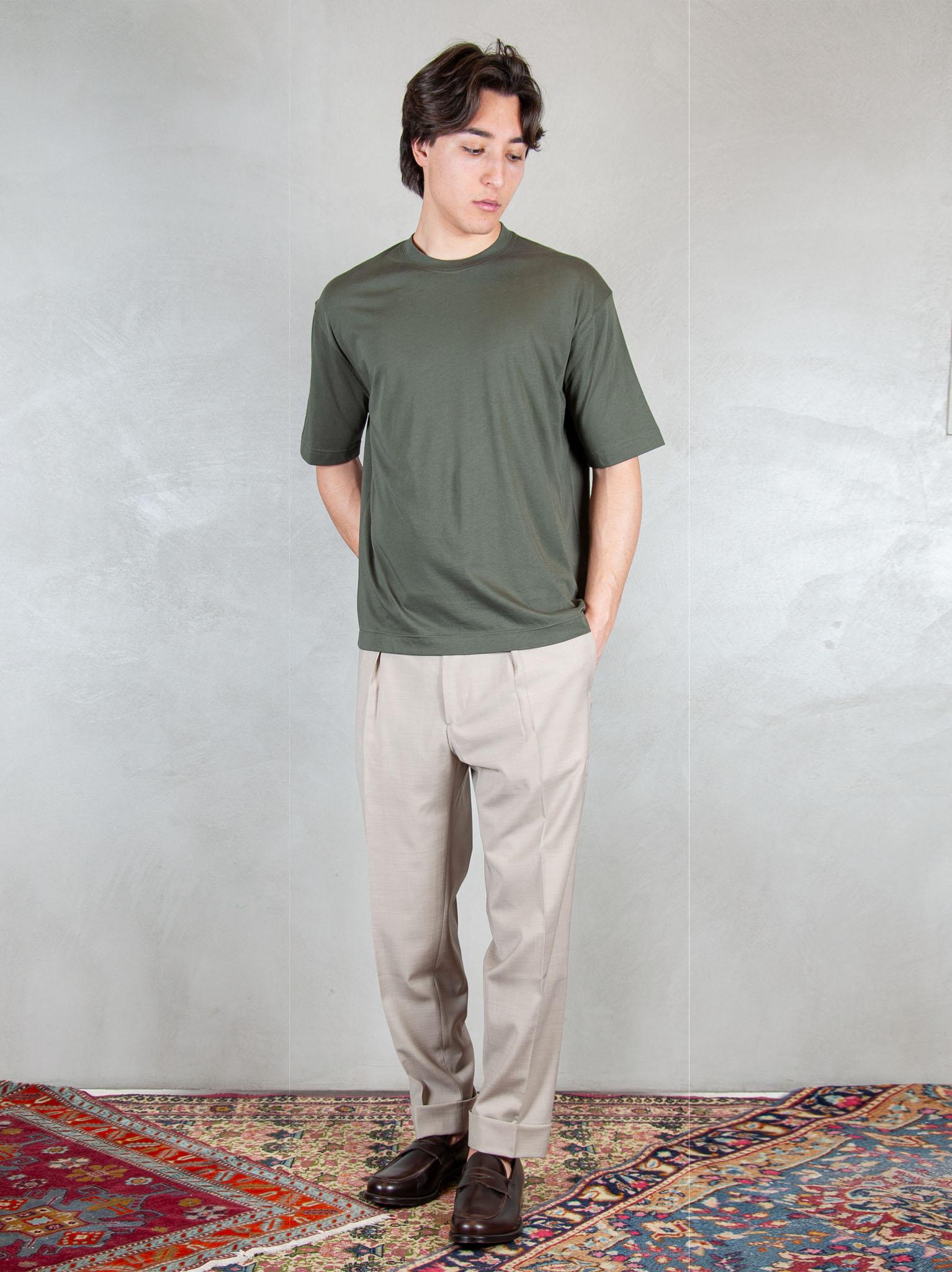 Raphael1966 Tshirt Basic Cotone Pima DK17106 MILITARE Raphael - Dkt 