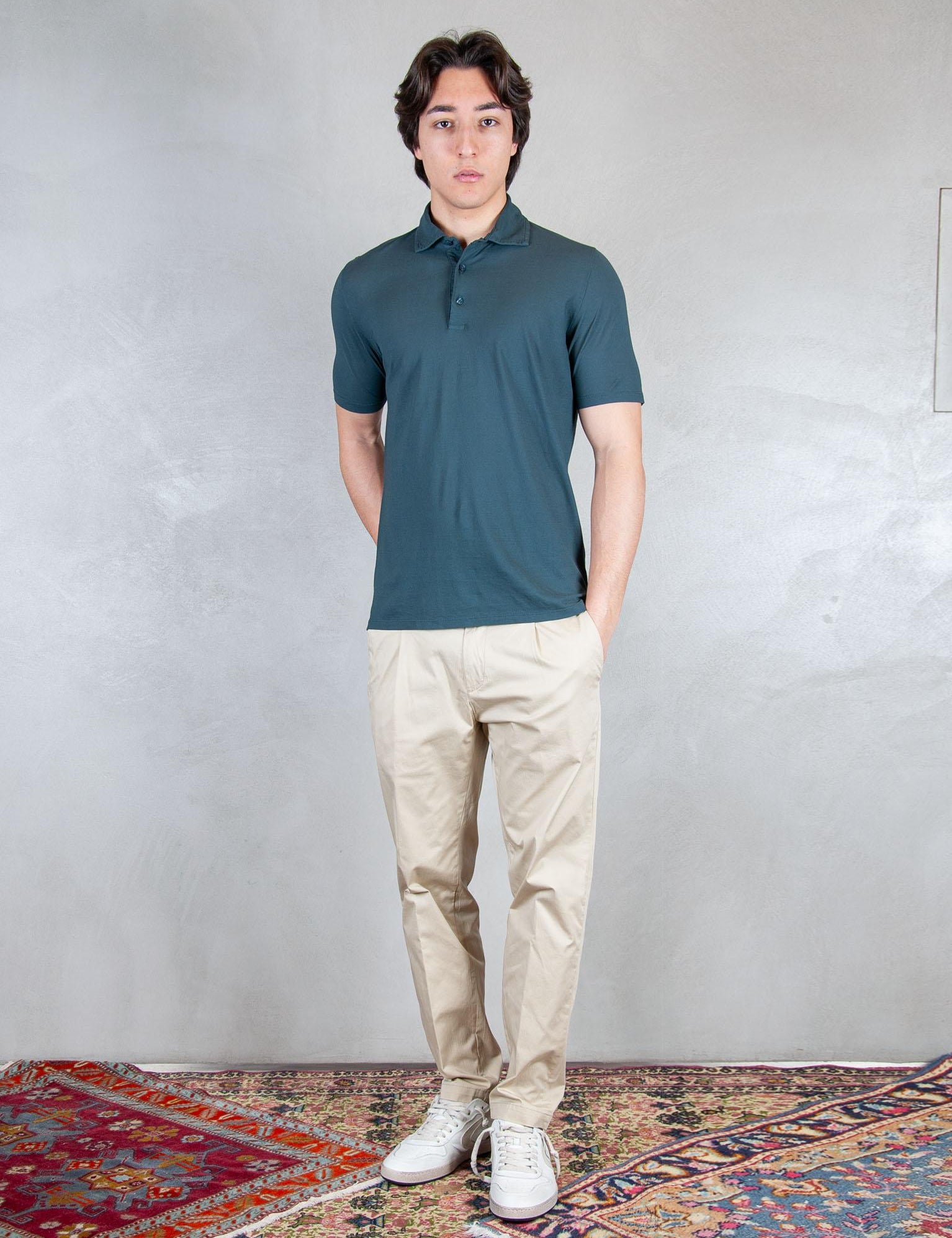 >Polo cotone Crepe LG1413 28 Luigi Gentile 