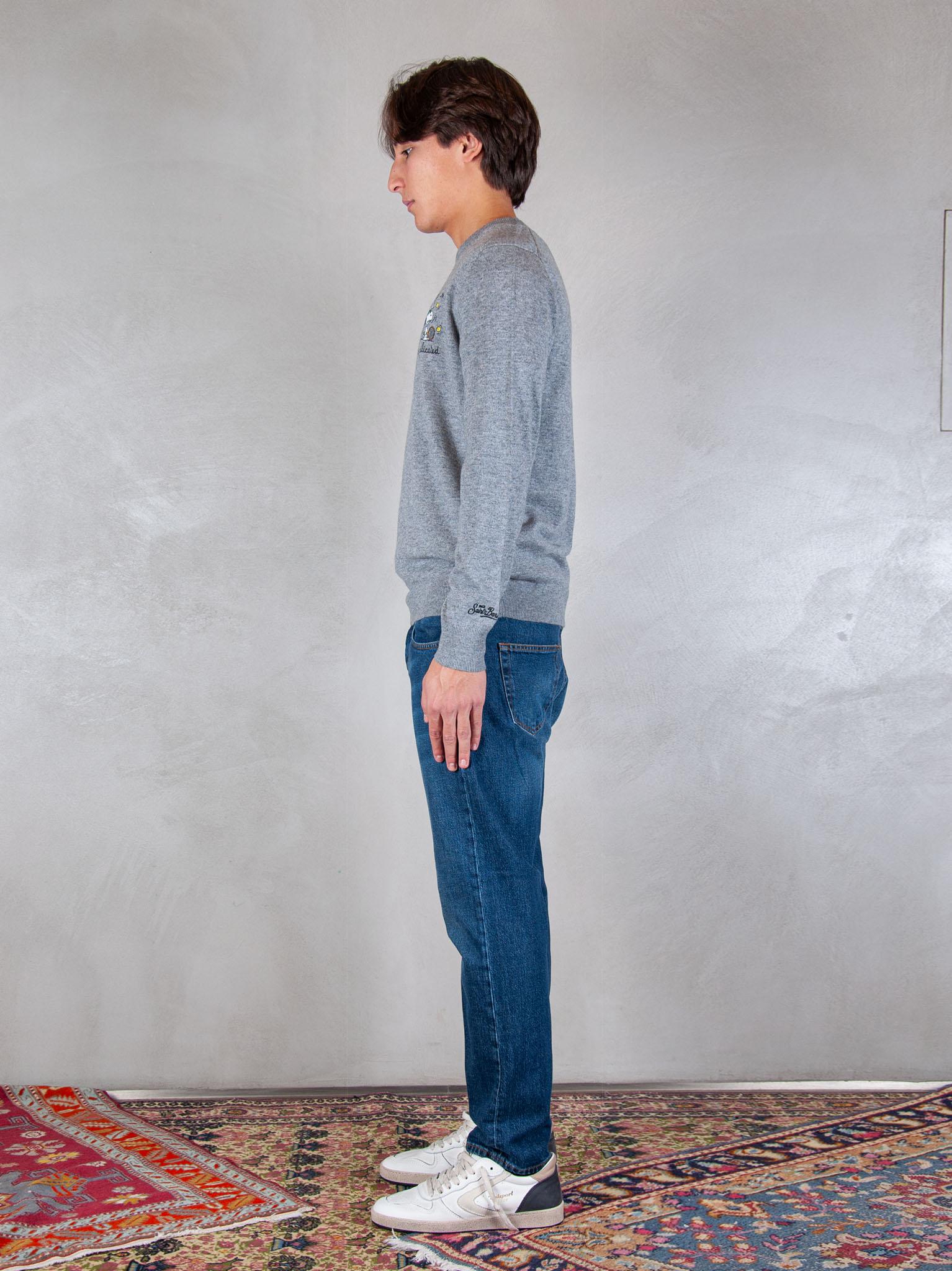 MC2 Saint Barth maglia Heron embroyed wool HER0024 00543I MC2 St Barth 