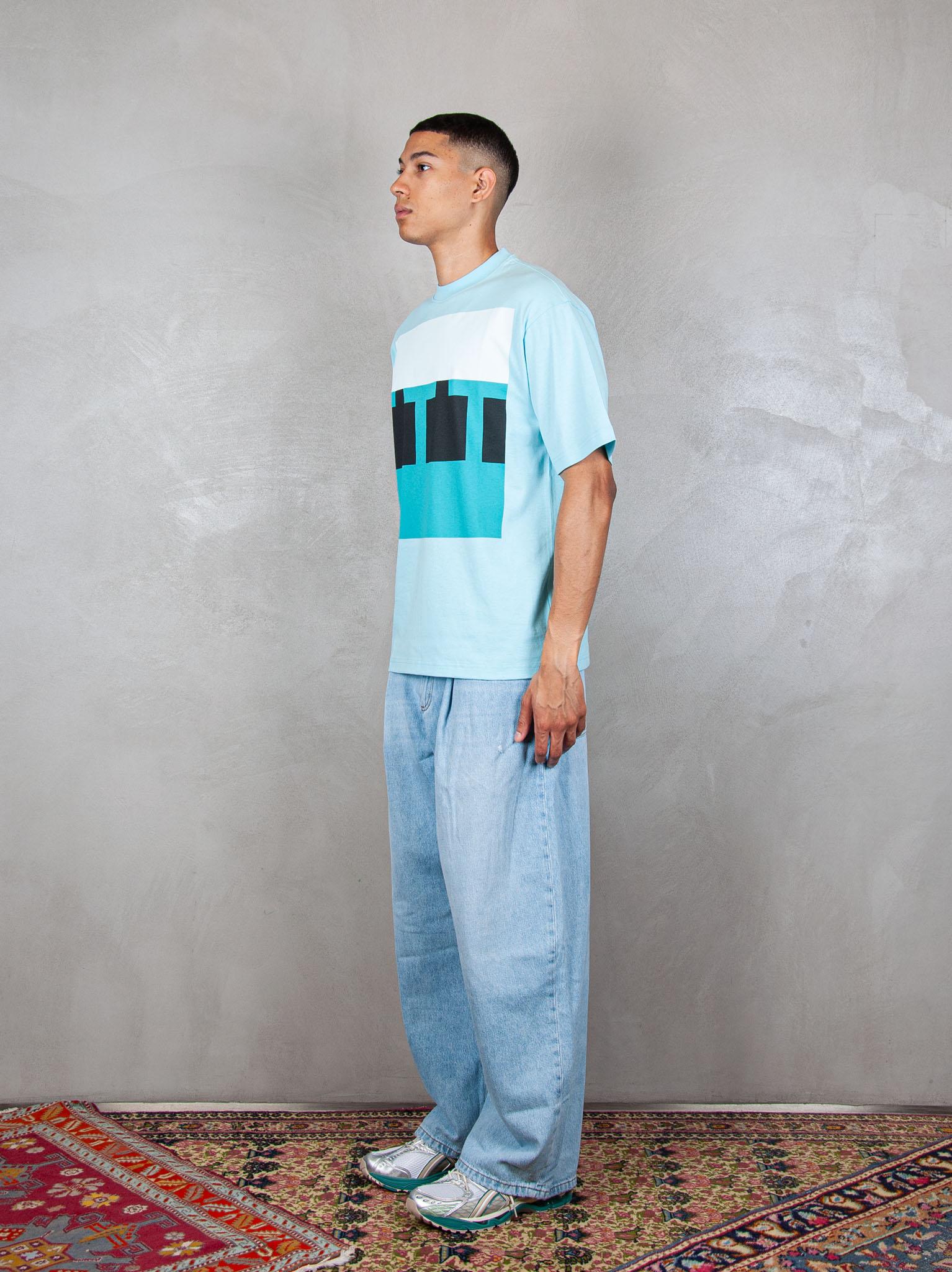 TTT T-Shirt Block Logo 13TS008 BLUE TTT 