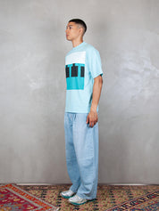 TTT T-Shirt <BR/>Block Logo 13TS008 BLUE TTT 