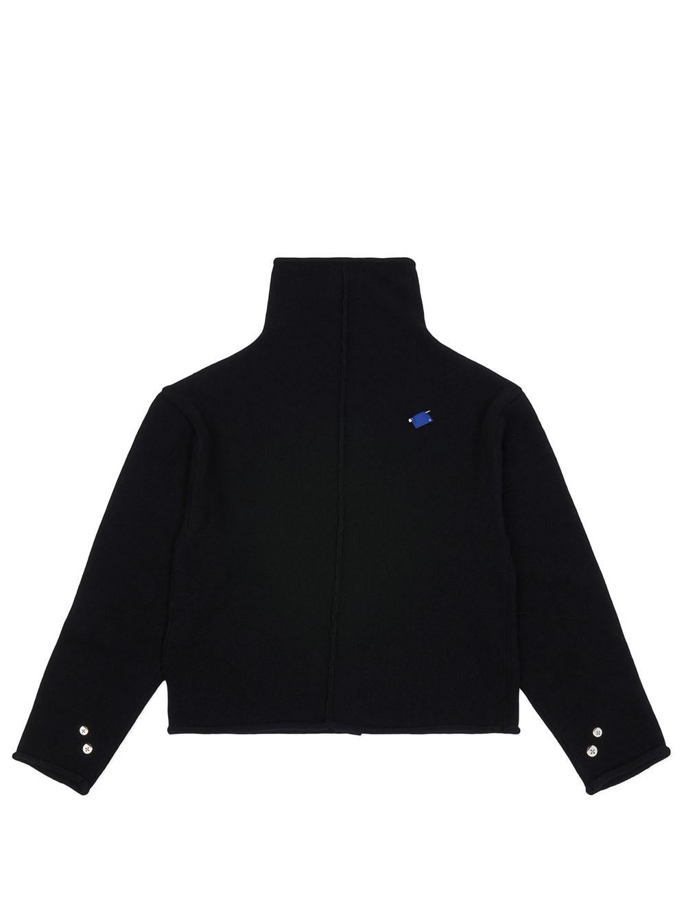 Ader Error Maglia Turtleneck Cardigan BN01FWKT0703 BK-NOIR Ader Error 