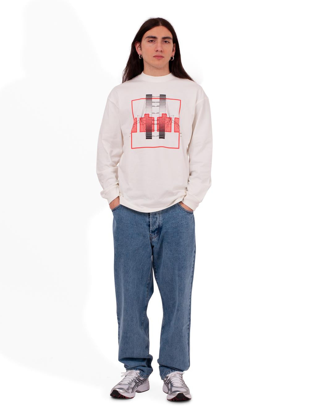 TTT T-Shirt Spectrum Block Filter ls LS006 WHITE TTT 