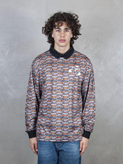TTT Polo <BR/>Therminal Football Shirt ls SHT002 ANIMAL PRINT TTT 
