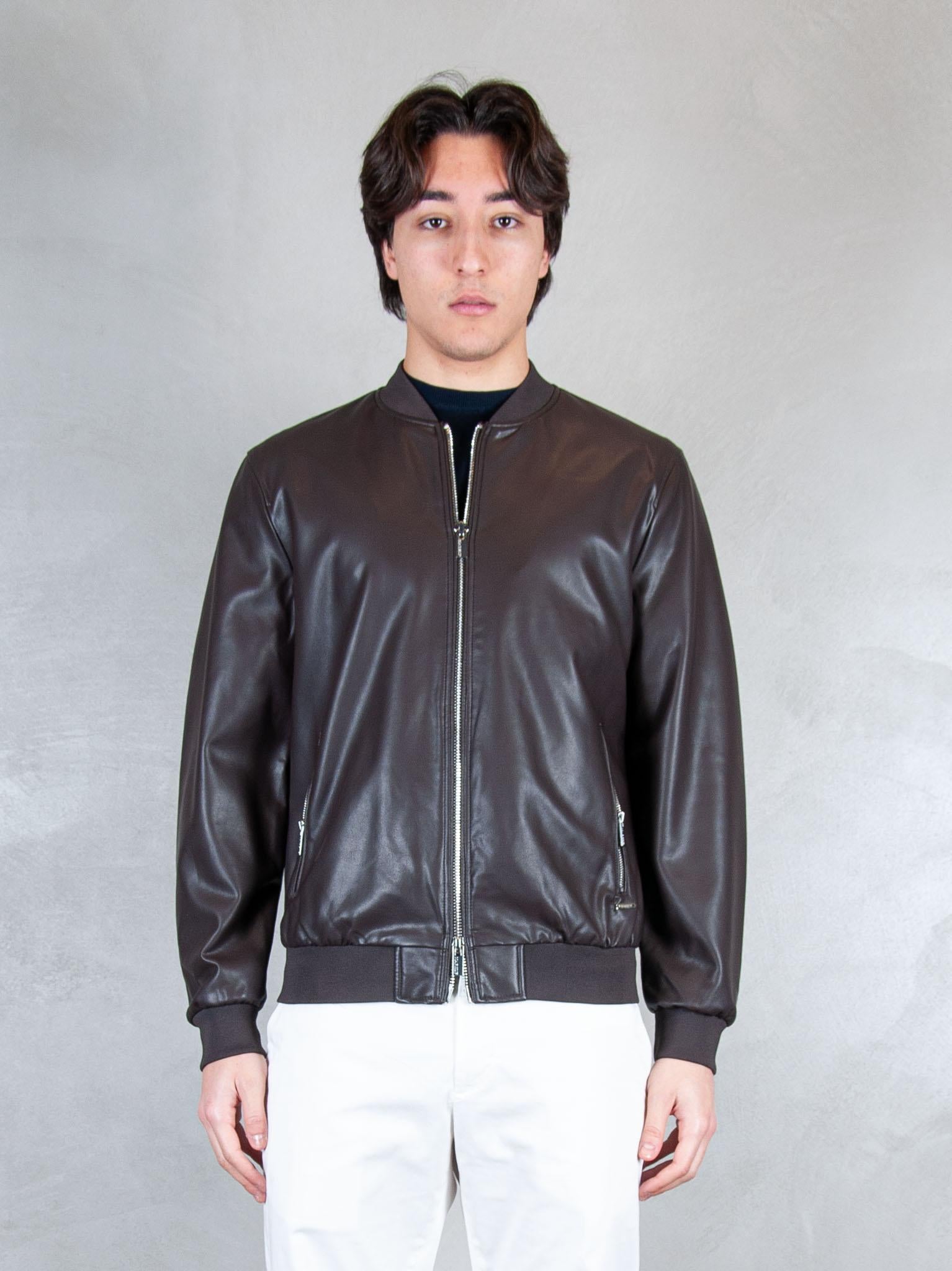 Markup Giubbotto Bomber Ecopelle MK14005 MORO MarkUp 