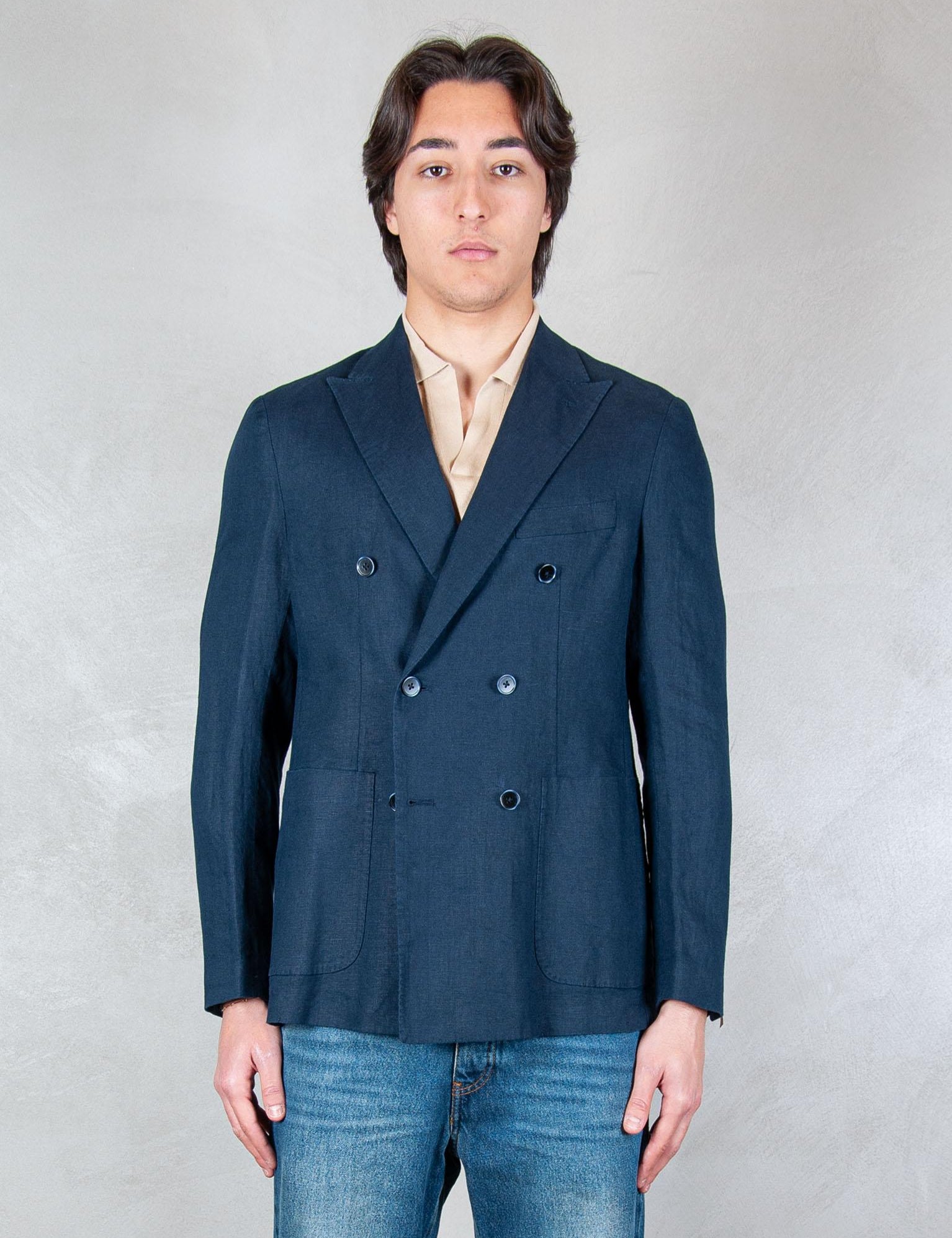 >Doppiopetto Rever Lancia GAE1131 BLUE NAVY Seinse 