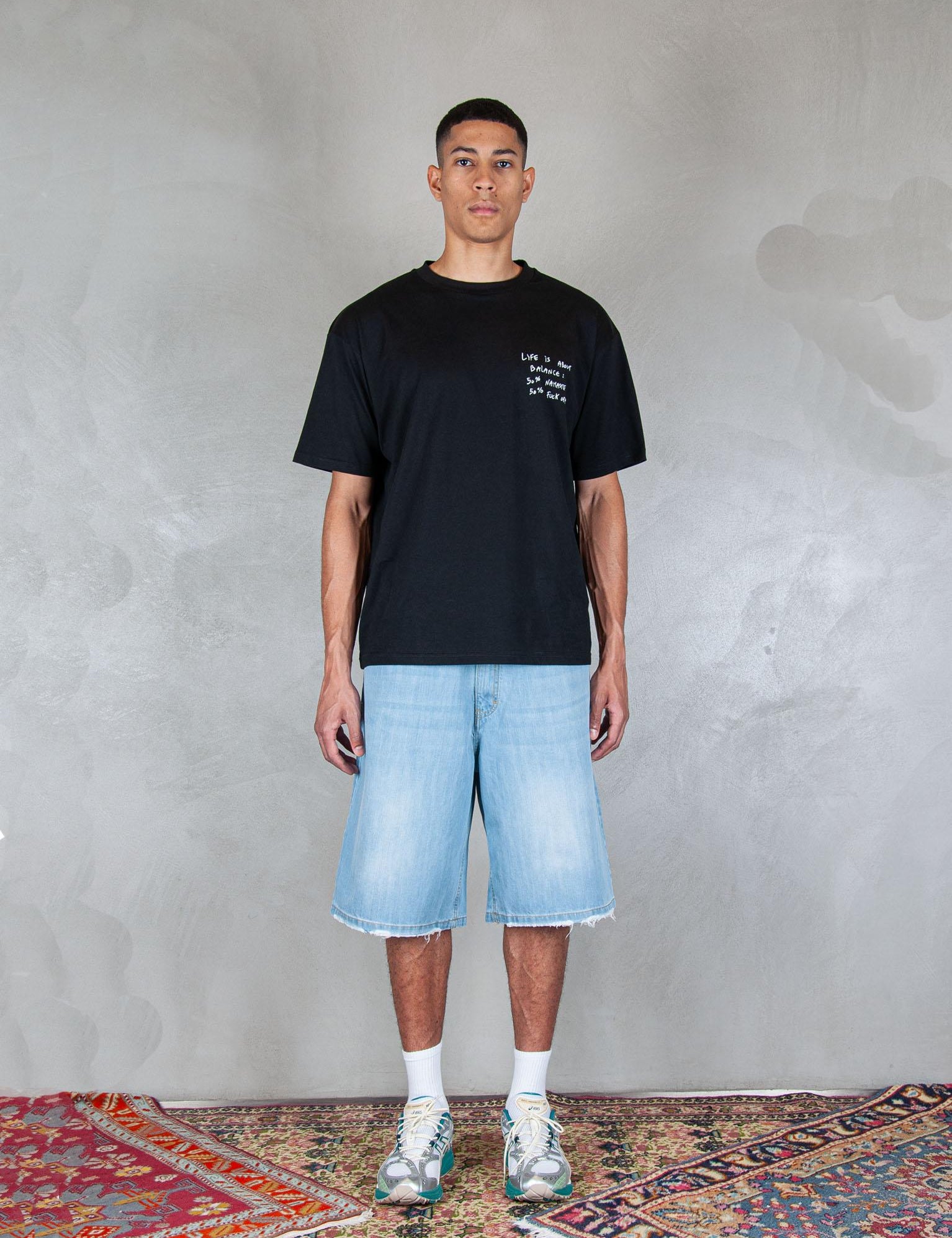 >B Short 5pocket B SHORT VINTAGE STONE Hi Five 