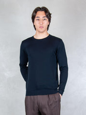 Seinse Maglia <BR/>Girocollo ME3184 BLUE NAVY Seinse 