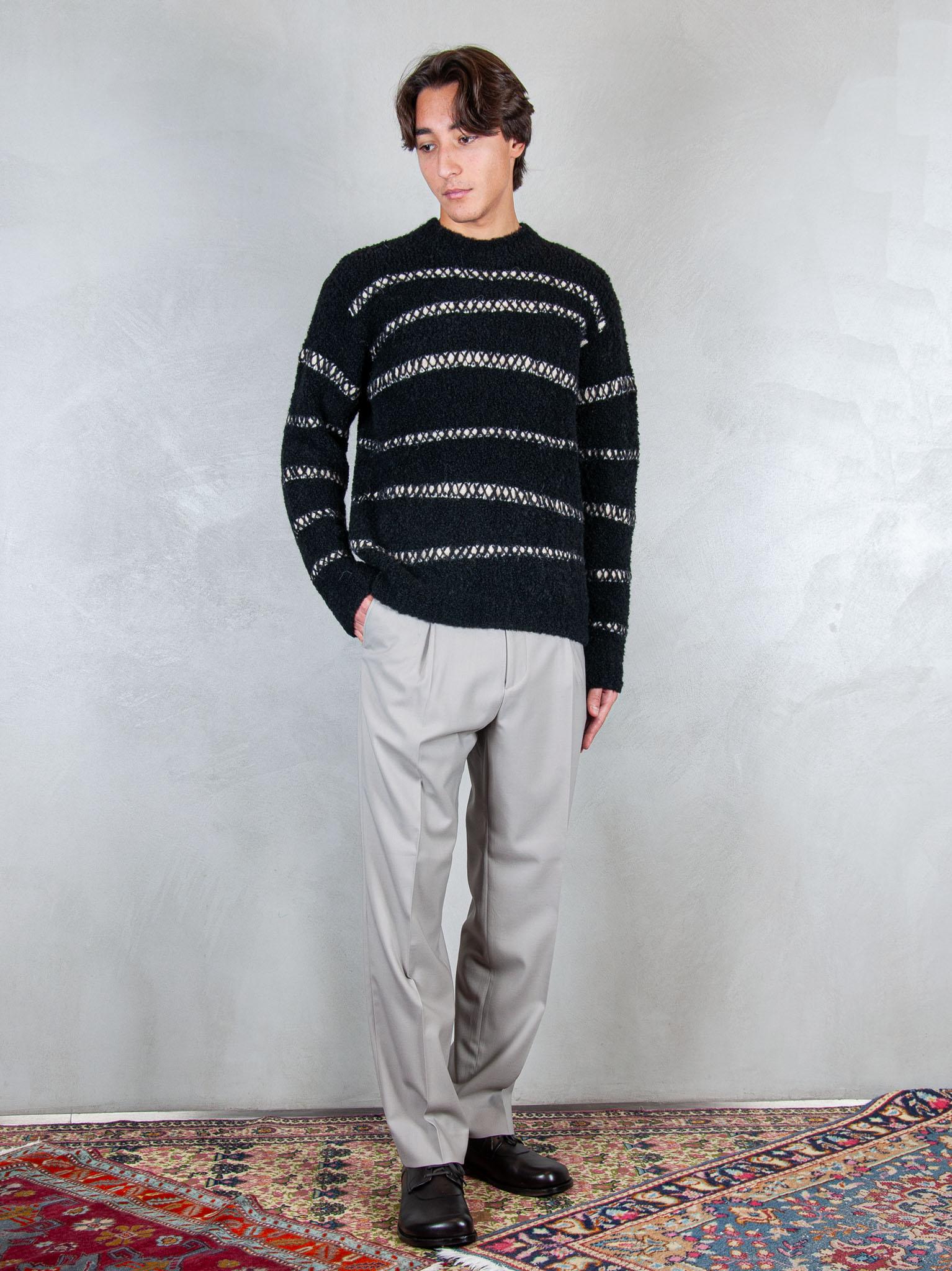 Maglia girocollo jacquard FU46 03 Atom Factory 