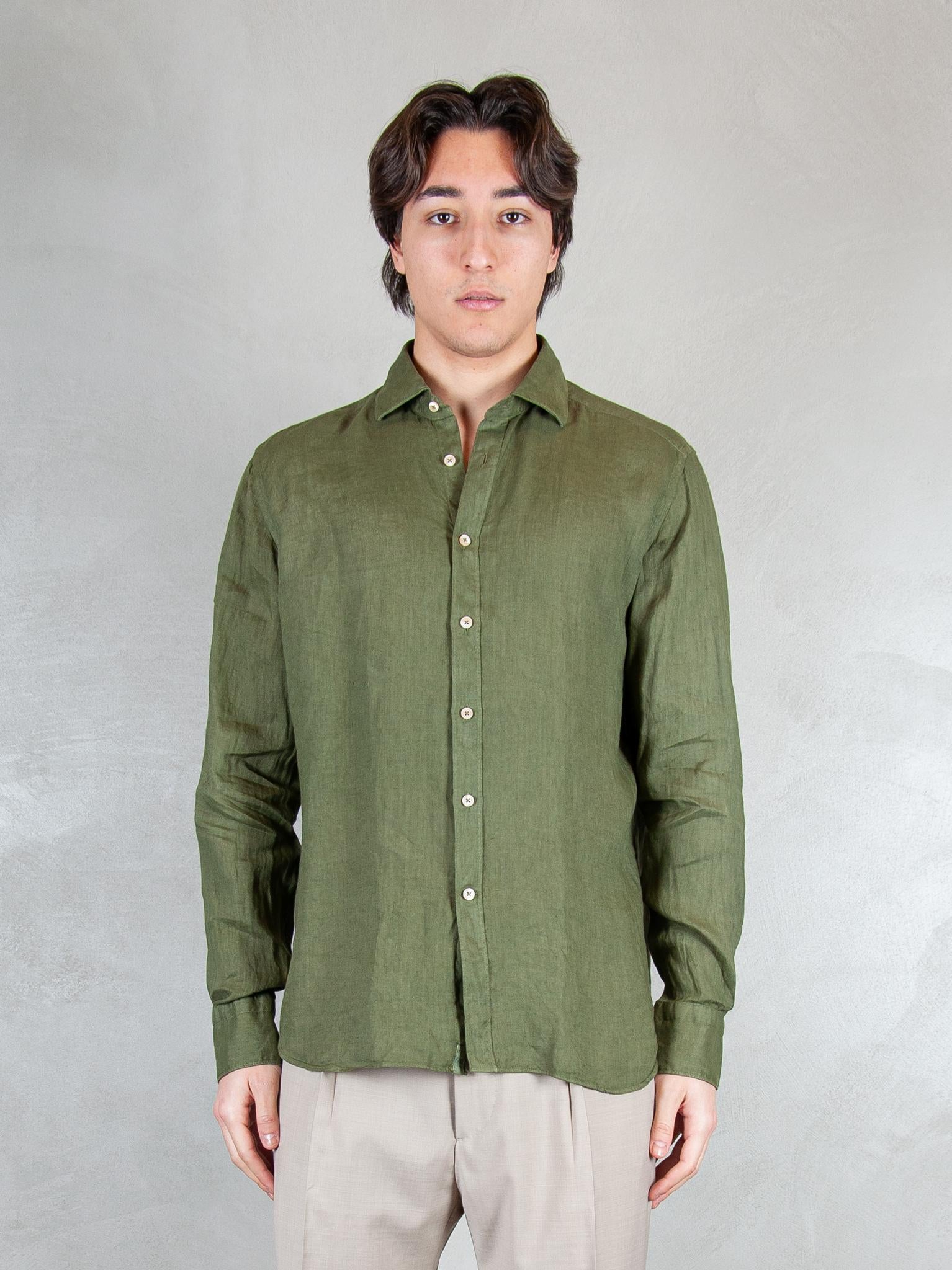Tintoria Mattei Camicia Lino TNP J66-UU2 Tintoria Mattei 