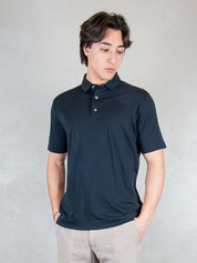 Raphael1966 Polo <BR/>SS Cotone Pima DK17102 BLU NOTTE Raphael - Dkt 