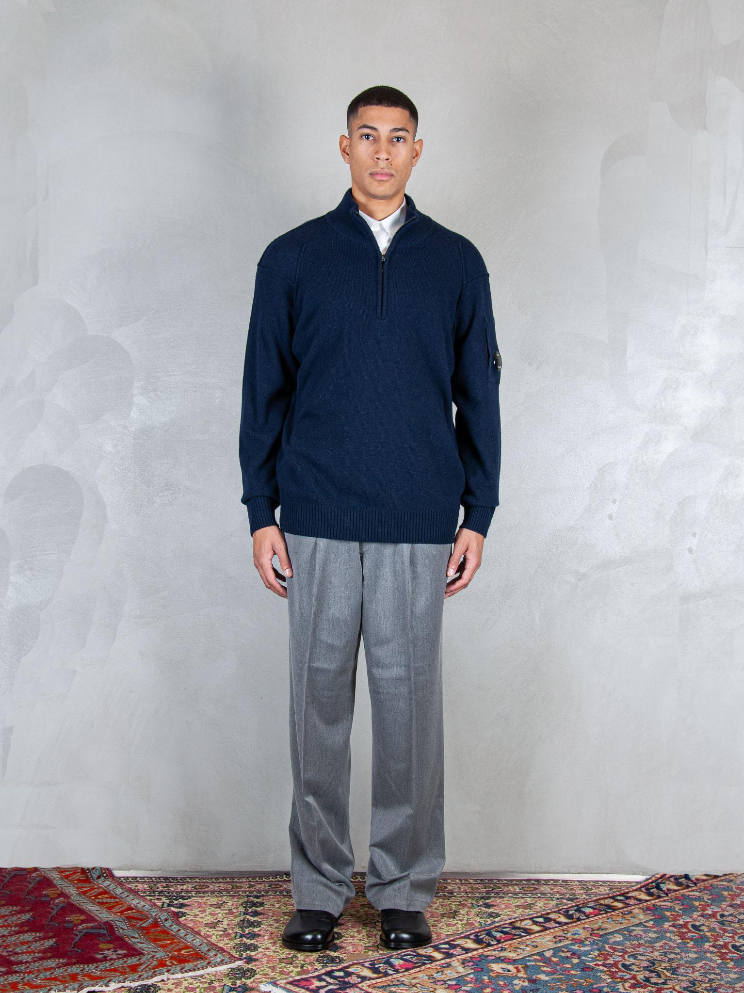 C.P. Company Maglia Lambswool half zip KN709A-110149A 888 C.P. company 