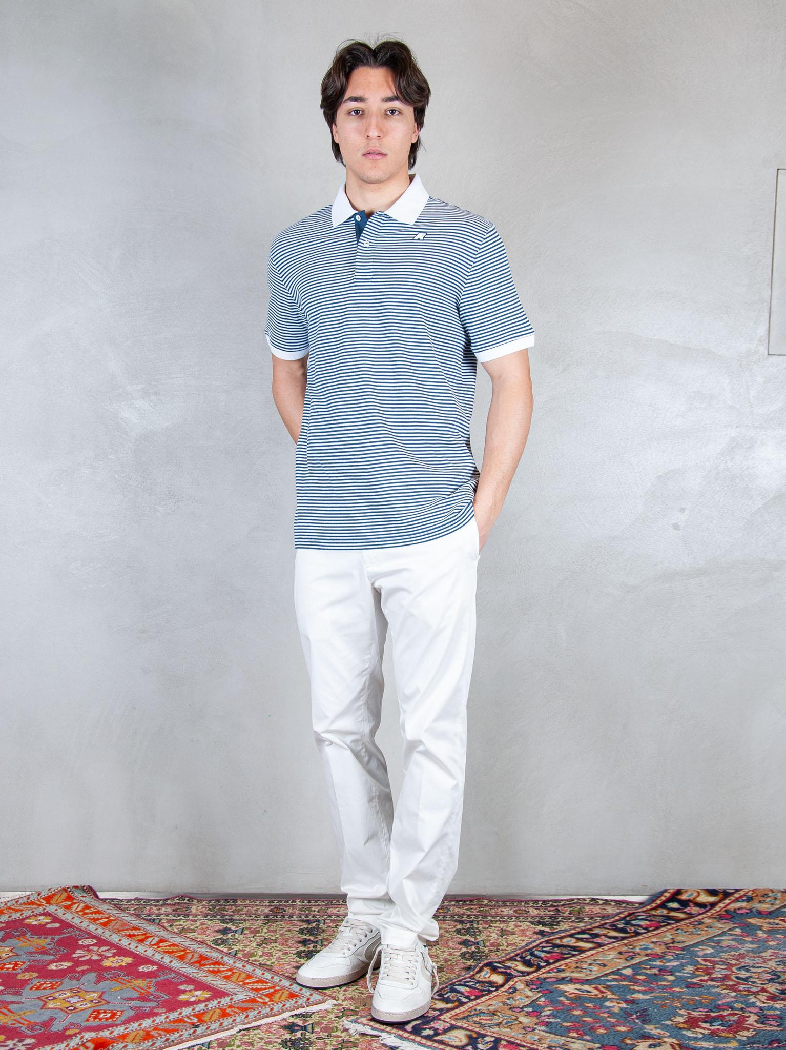 K-Way Polo  Vic millerighe yarn dyed piquè K2145DW CO6 K-Way 