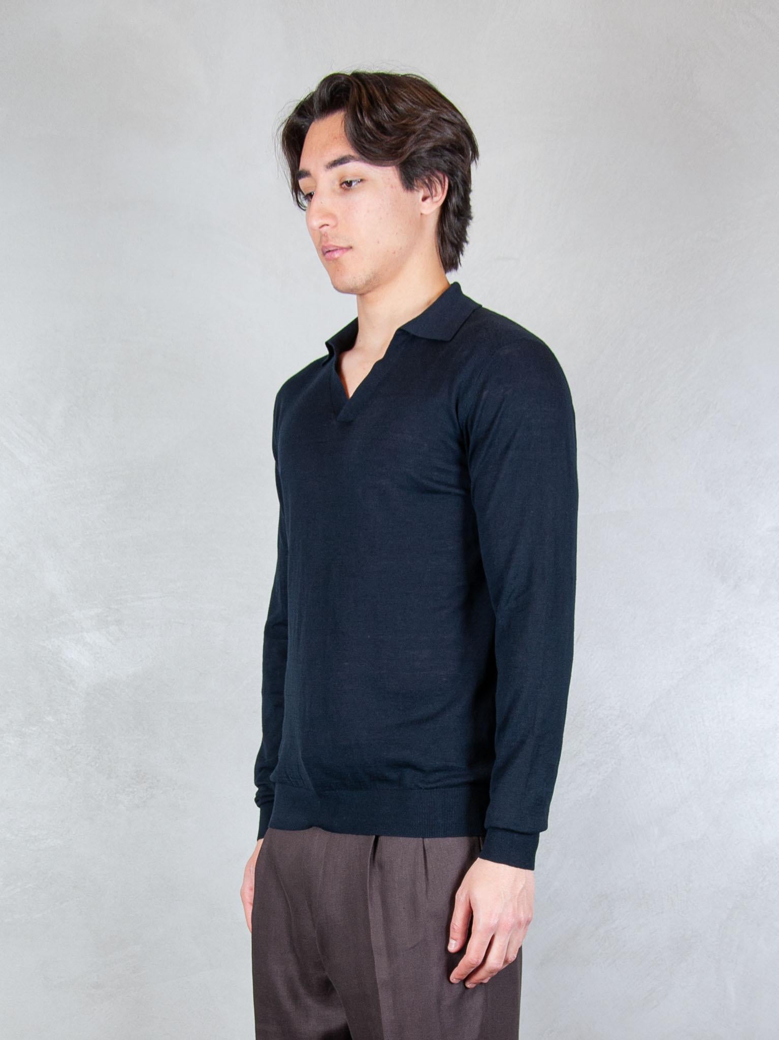Seinse Maglia Polo Capri Cotone e Seta ME3319 BLUE NAVY Seinse 