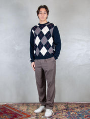 Sun68 Maglia Girocollo Argyle K45160 0747 Sun68 