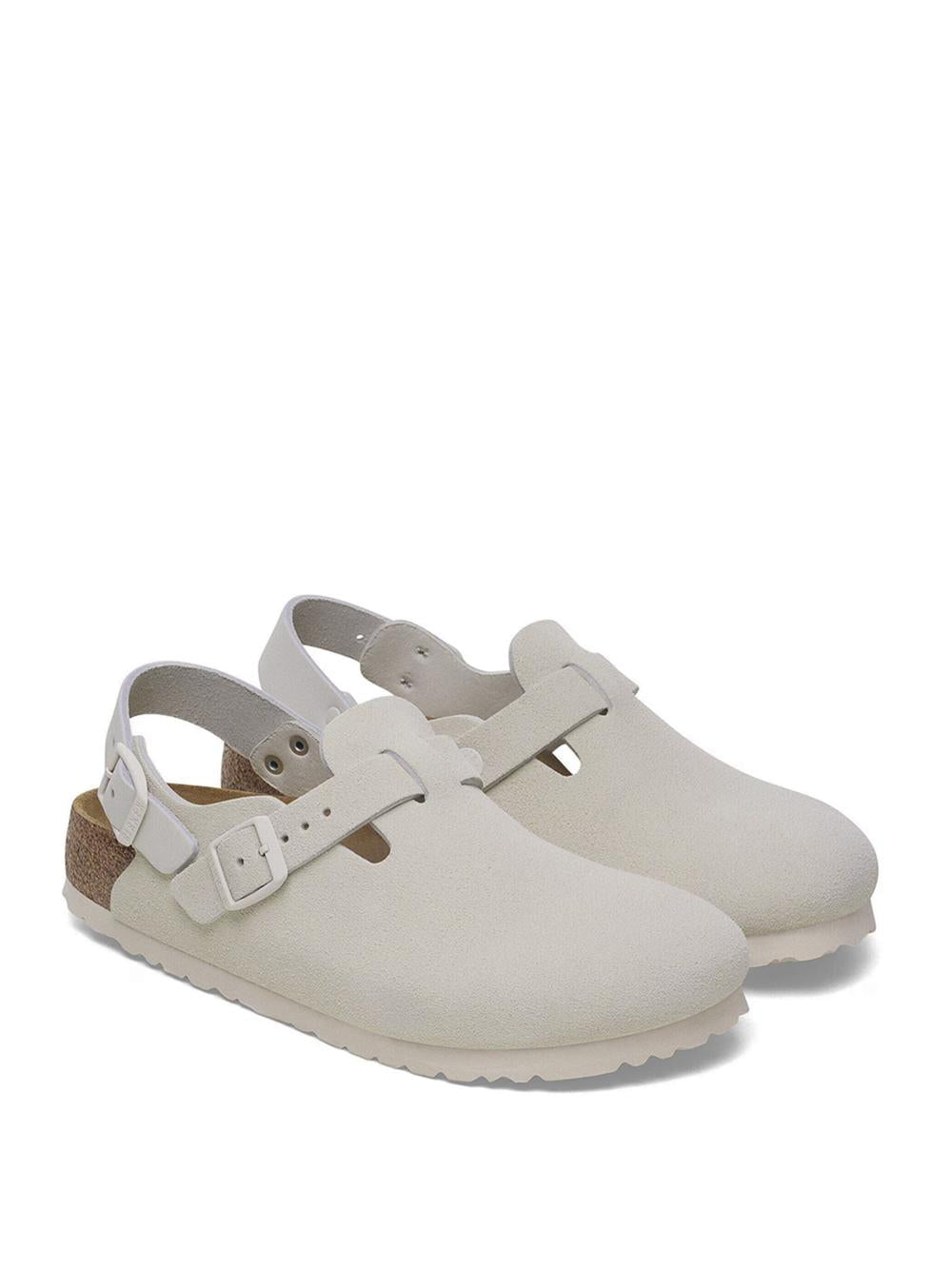Birkenstock Tokio Suede TOKIO SUEDE-ANTIQUE WHT Birkenstock 