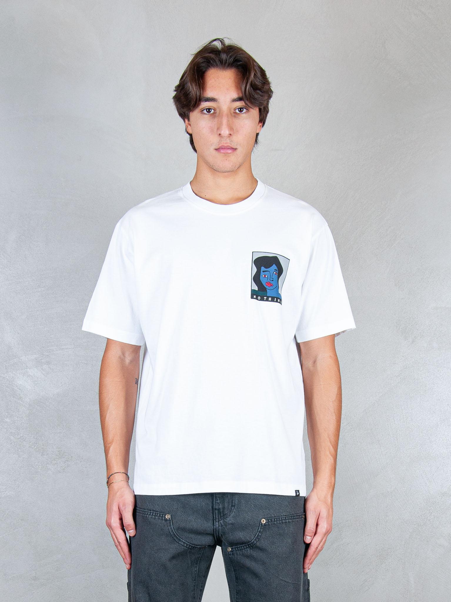 Parra T-shirt Nothing Please tee 54305 WHITE Parra 